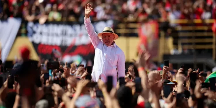 O presidente Lula (PT) inicia campanha à reeleição em São Bernardo do Campo (SP)