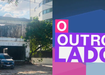 O edifício está localizado no bairro do Pina, de esquina com a Rua Souto Filho