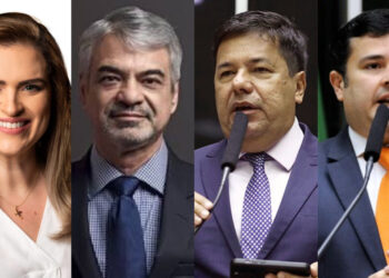 Marília Arraes (PDT), Humberto Costa (PT), Mendonça Filho (PL) e o Eduardo da Fonte (PP) (esq. p/ dir.)