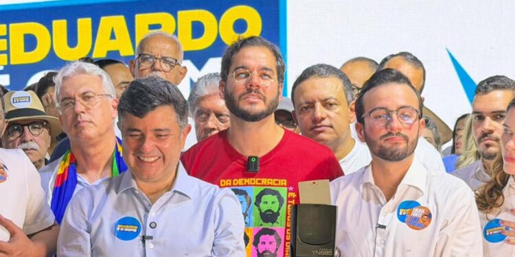 Túlio Gadelha (PSD), representou a governadora Raquel Lyra (PSD) na convenção estadual do PP