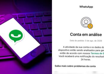 Usuários reclamam nas redes sociais nesta segunda-feira (3) e afirmam não conseguir acessar as suas contas do WhatsApp