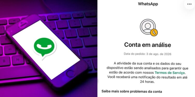 Usuários reclamam nas redes sociais nesta segunda-feira (3) e afirmam não conseguir acessar as suas contas do WhatsApp
