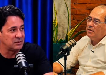 O ex-prefeito o Anderson Ferreira (PL) e o prefeito de Jaboatão dos Guararapes, Mano Medeiros (PSD)