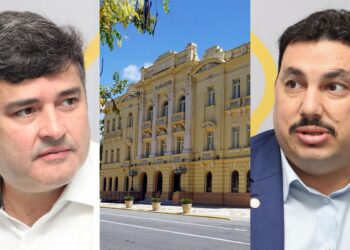O deputado federal Eduardo da Fonte (PP) e o prefeito de Surubim, Cléber Chaparral (UB)