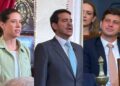 A governadora Raquel Lyra, o advogado Jorge Messias e o ex-prefeito João Campos