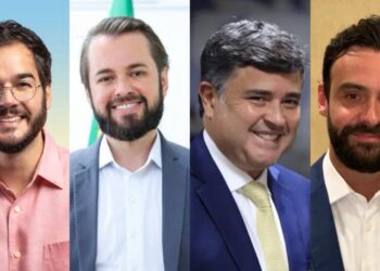Túlio Gadêlha, André Teixeira, Eduardo da Fonte e Carlos Andrade (Da esq, p/ dir.)