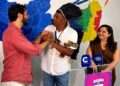 Túlio Gadêlha, Marcelo Pankararu e Dulci Amaral (esq. p/ dir/)