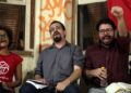 Jô Cavalcanti, Guilherme Boulos e Ivan Moraes (Da esq. p/ dir.)
