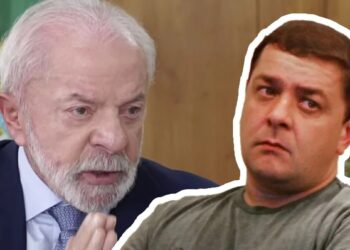 O presidente Lula e seu filho mais velho, Fábio Luís Lula da Silva, o “Lulinha”