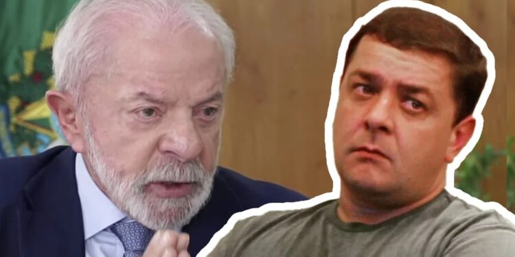 O presidente Lula e seu filho mais velho, Fábio Luís Lula da Silva, o “Lulinha”