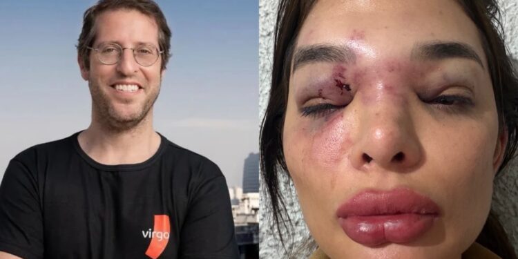O empresário, Ivo Kos e sua esposa a dentista Giullia Kos