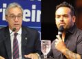 O presidente da FPF, Evandro Carvalho e o presidente do Retrô, Laércio Guerra