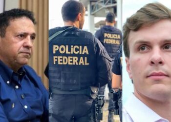 O candidato a deputado federal pelo PL, Carlos Britto e o ex-prefeito de Petrolina, Miguel Coelho