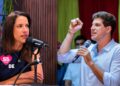 Os candidatos ao Governo do Estado: Raquel Lyra (PSD) e João Campos (PSB)