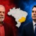 O presidente Luiz Inácio Lula da Silva (PT) e Flávio Bolsonaro (PL)