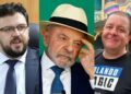 Marco Aurélio, o Marcola, Luiz Inácio Lula da Silva e o seu filho Lulinha (da esq. p/ dir.)