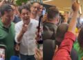 Mendonça Filho e Anderson Ferreira durante evento do PL no Recife