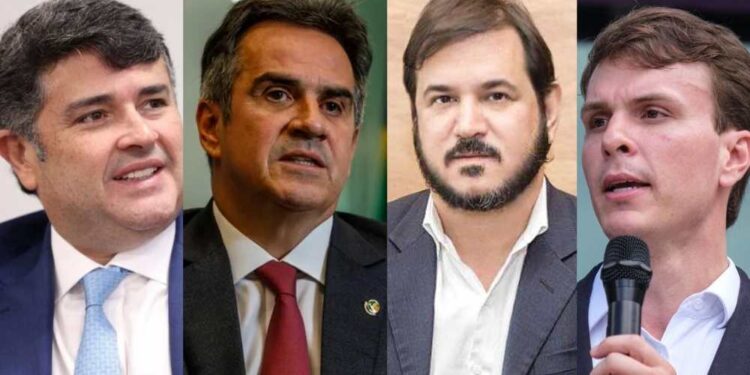 Eduardo da Fonte, Ciro Nogueira, Antônio Rueda e Miguel Coelho (da esq. p/ dir.)