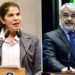 A deputada estadual Socorro Pimentel (PSD) e o senador Humberto Costa (PT)