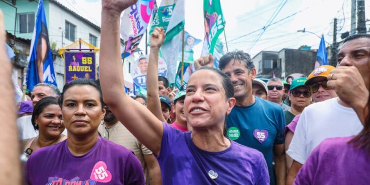 A governadora Raquel Lyra (PSD), candidata à reeleição pelo governo do Estado.