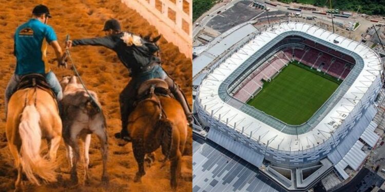 Evento previsto para novembro de 2026 preocupa a Fifa por possíveis impactos no gramado e no cronograma de preparação do estádio