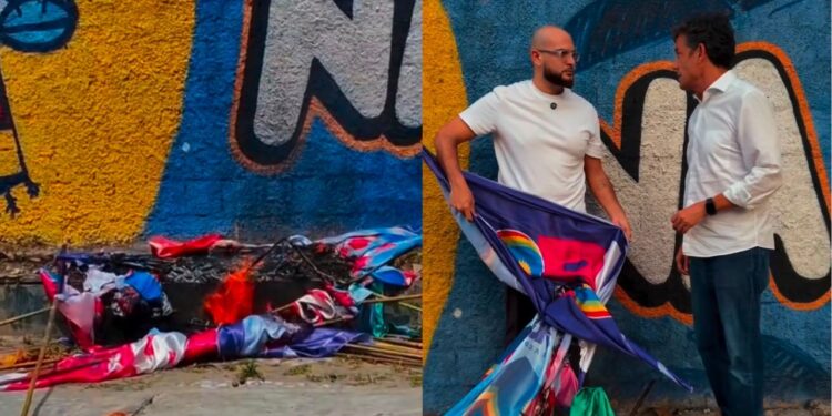 Ni do Badoque e Daniel Coelho registraram o caso nas redes sociais e afirmaram que a ocorrência foi levada à polícia