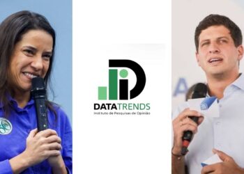Governadora e candidata à reeleição, Raquel Lyra (PSD) e João Campos (PSB), ex-prefeito e candidato ao Governo de Pernambuco