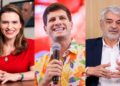 O ex-prefeito João Campos (PSB) e os candidatos ao senado: Marília Arraes (PDT) e Humberto Costa (PT)