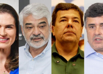 Marília Arraes (PDT), Humberto Costa (PT), Mendonça Filho (PL) e Eduardo da Fonte (PP)