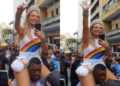 Carla Perez em bloco carnavalesco em Salvador