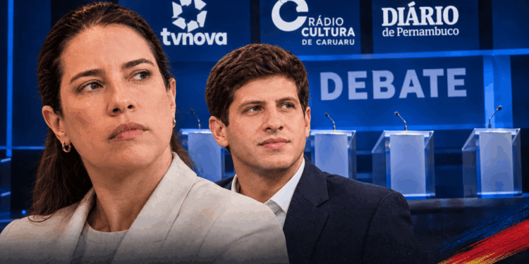 Raquel Lyra (PSD) e João Campos (PSB)