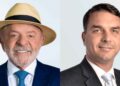Luiz Inácio Lula da Silva (PT) e Flávio Bolsonaro (PL)