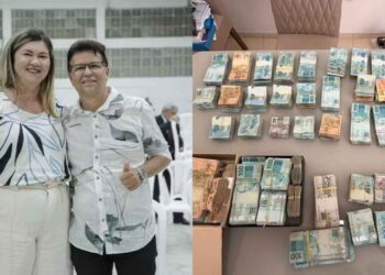 Jeosadaque e Elane Salgado e foram encontrados com R$ 580 mil em espécie