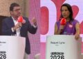 Ivan Moraes (PSOL) e Raquel Lyra (PSD) (Da esq. p/ dir.)