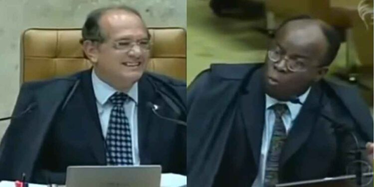 Vídeo relembra embates entre ministros como Gilmar Mendes e Joaquim Barbosa (Da esq. p/ dir.)