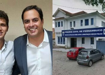 João Campos (PSB) e Paulo Câmara (PSB) (Da esq. p/ dir.)