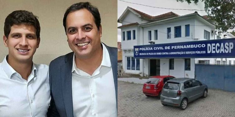 João Campos (PSB) e Paulo Câmara (PSB) (Da esq. p/ dir.)