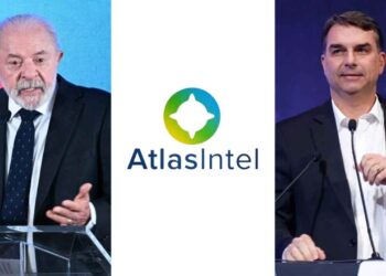 Lula (PT) e Flávio Bolsonaro (PL) (Da esq. p/ dir.)