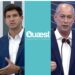 Raquel Lyra (PSD) e João Campos (PSB), Ciro Gomes (PSDB) e Elmano (PT) (Da esq. p/ dir.)