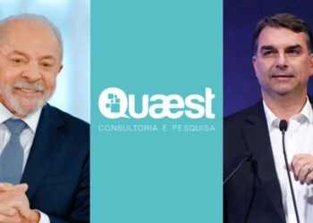 Lula e Flávio Bolsonaro (Da esq. p/ dir.)