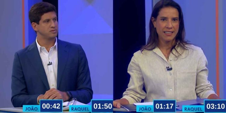 João Campos (PSB) e Raquel Lyra (PSD) (Da esq. p/ dir.)