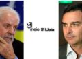 Lula (PT) e Flávio Bolsonaro (PL) (Da esq. p/ dir.)