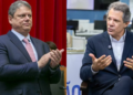 Tarcísio de Freitas (Republicanos) e Fernando Haddad (PT)
