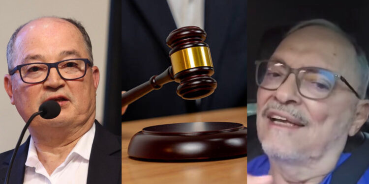 O blogueiro Magno Martins e o comunicador José Nivaldo Júnior, à frente do Jornal O Poder (esq. p/ dir.)