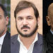 O ministro André Mendonça, Antônio Rueda, presidente do União Brasil e o ministro Alexandre de Moraes (esq. p/ dir.)