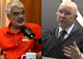 O senador Humberto Costa (PT) e o ex-senador Demóstenes Torres (esq. p/ dir.)