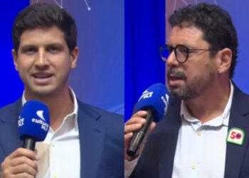 João Campos (PSB) e Ivan Moraes (PSOL) (esq. p/ dir.)