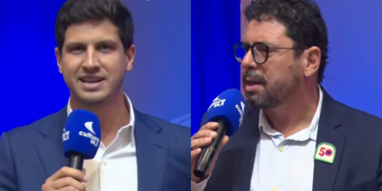 João Campos (PSB) e Ivan Moraes (PSOL) (esq. p/ dir.)