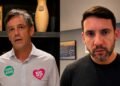 O ex-secretário de Meio Ambiente Daniel Coelho (PSD) e o deputado  estadual Romero Albuquerque (PSB)
