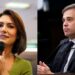A ex-primeira-dama Michelle Bolsonaro (PL) e o ministro André Mendonça